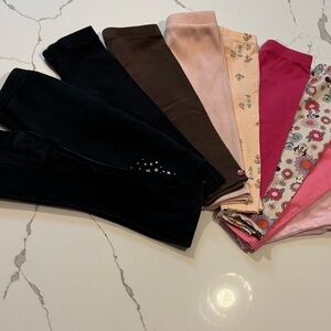 Assorted toddler girls Leggings bundle (10) Good Condition.